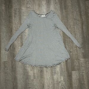 Striped Long Sleeve Tunic/Mini Dress Sz M